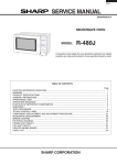 Sharp R-480J Service manual
