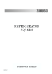 Zanussi ZQS 6140 Specifications