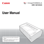 Canon DR-M1060 User manual