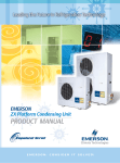 Emerson ZX Platform Condensing Unit Product manual