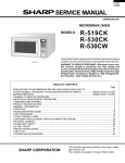 Sharp R-519CK Service manual