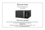 Russell Hobbs RHM2063B User manual
