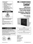 Roberts Gorden Combat UHD[X][S][R] 75 Service manual