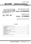 Sharp CD-CH1500 Service manual