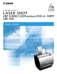 Canon LBP-1110 User`s guide