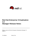 Red Hat Enterprise Virtualization 3.3 Manager Release Notes