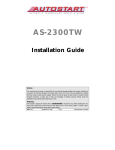 Autostart AS-2660i TW-FM Installation guide