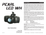 Elation Pearl LED WH User manual