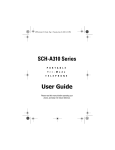 Samsung A310 - SCH Cell Phone User guide