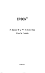 Epson 386 User`s guide