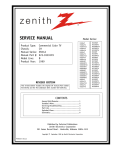 Zenith H2539Y Service manual