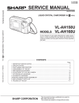 Sharp VL-AH150 Service manual