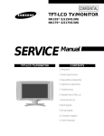 Samsung LS15N13W Service manual