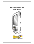 WPA1200 II Standard PDA Users` Manual