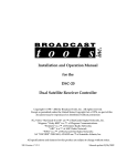 Broadcast Tools DSC-20 Specifications