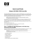 Adaptec ASR-2000S - SCSI RAID 2000S Storage Controller Install guide