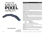 American DJ Mega Pixel Arch Instruction manual