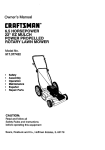 Craftsman EZ 917.270731 Owner`s manual