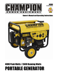 Champion Power Equipment 40008 Owner`s manual