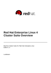 Red Hat Enterprise Linux 4 Cluster Suite Overview