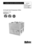 McQuay AGZ 065A Unit installation