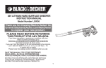 Black & Decker LSW36 Instruction manual