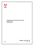 Upgrading to LiveCycle ES for WebSphere