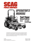 Scag Power Equipment GC-STT-V Operator`s manual