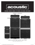 Acoustic B115 Owner`s manual