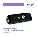 BT Mobile Broadband Laptop User guide