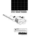 Shindaiwa 89309 Operator`s manual