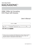 Magnasonic MDVHD360 User`s manual