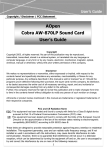 AOpen Cobra AW-870LP User`s guide