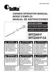 RedMax SRTZ2401F Specifications