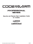 Code Alarm ca6553 Installation guide