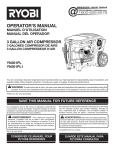 Ryobi YN301PL1 Operator`s manual