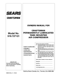 Sears 919.727121 Troubleshooting guide