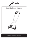 Mantis Reel Mower Operating instructions