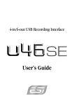 ESI U46 SE User`s guide