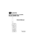 Audiovox 7015RC - GMRS - Radio Operating instructions