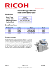 Ricoh 9050 Unit installation