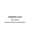 Viadrus CLEO K Installation manual