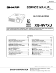 Sharp XG-NV7XU Service manual