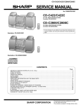 Sharp CD-C2800 Service manual