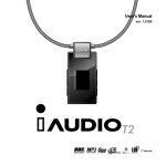 Cowon iAUDIO T2 2GB User`s manual