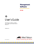 Allied Telesyn International Corp AT-8024GB User`s guide