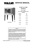 Vulcan-Hart VC6ED ML-126747 Service manual