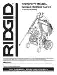 RIDGID RD80763 Operator`s manual