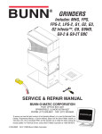 Bunn FPG-2 Repair manual