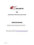OPERATION MANUAL - Encore Automotive Systems